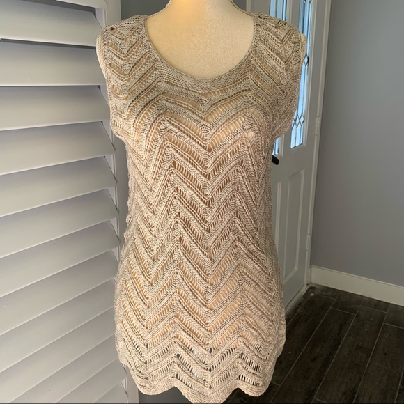 DRESS BARN ROZ & ALI KNITTED TANK TOP SIZE L - Picture 1 of 10
